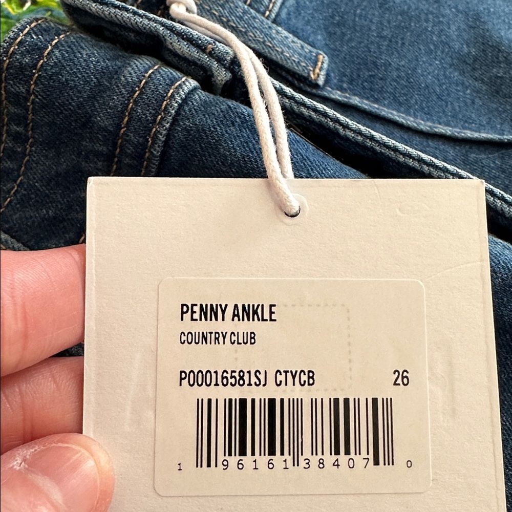 NWT Pistola - Penny Pintuck Ankle Jeans High Rise Wide Leg - Picture 4 of 10